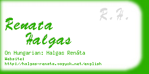 renata halgas business card